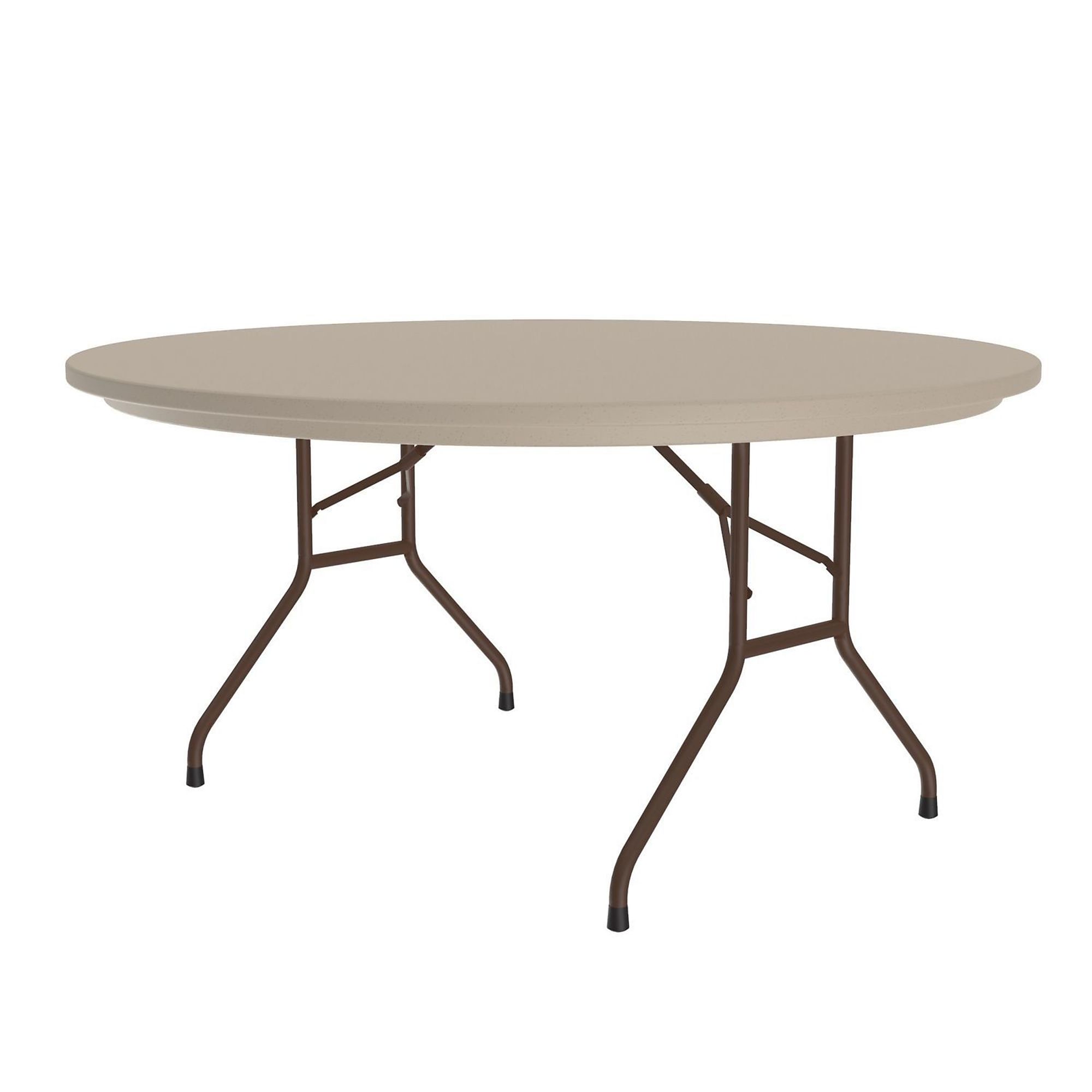 Correll, Plastic Folding Table, Mocha Granite Top, 60in. Rnd, Height 29 in, Width 60 in, Length 60 in, Model# R60-24